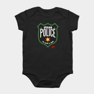 Vegan Police Badge To Slice and Dice Baby Bodysuit
